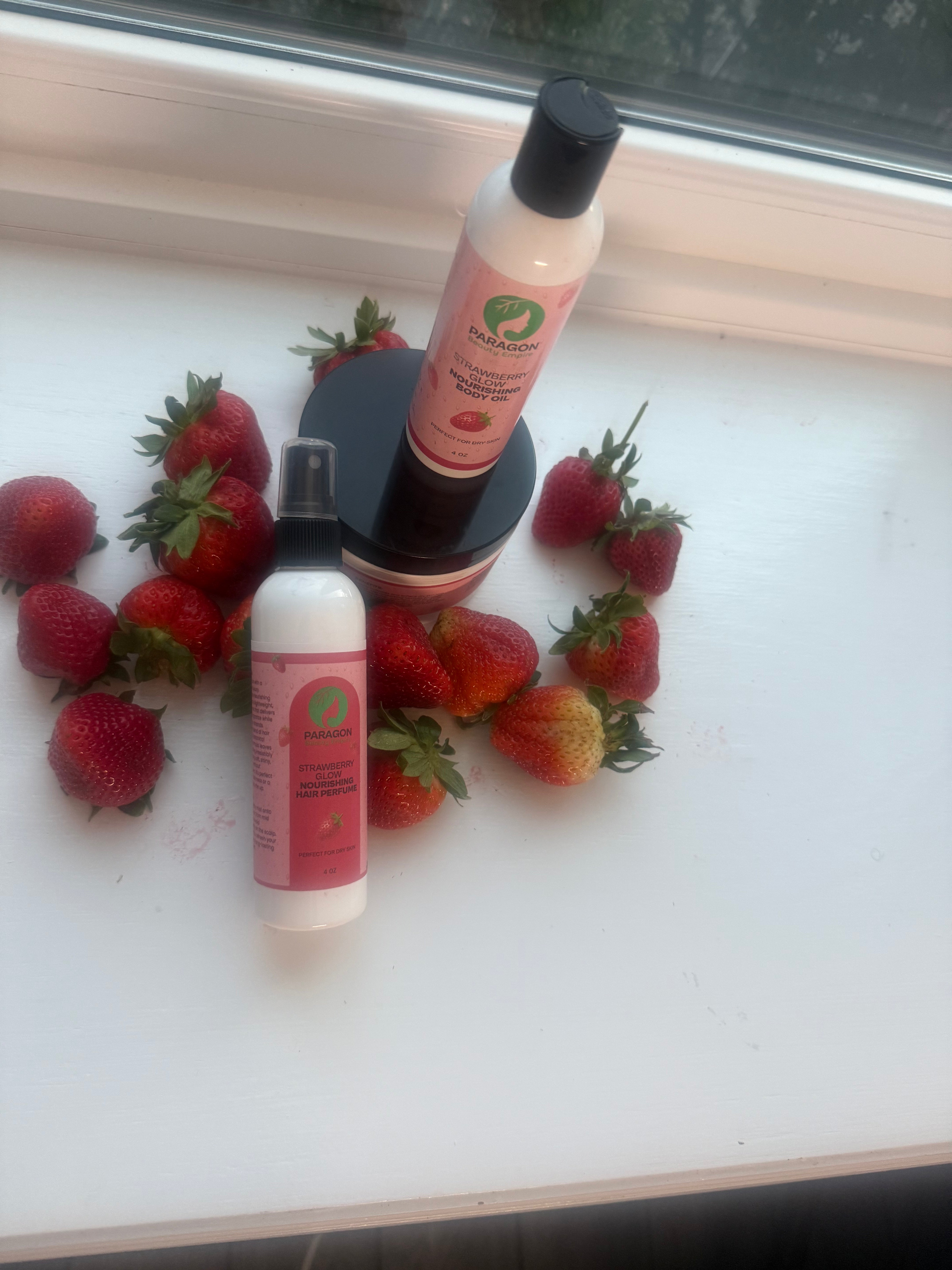 Strawberry Glow Body Glāyz Body Butter Shimmer & Hydrate for Radiant Skin