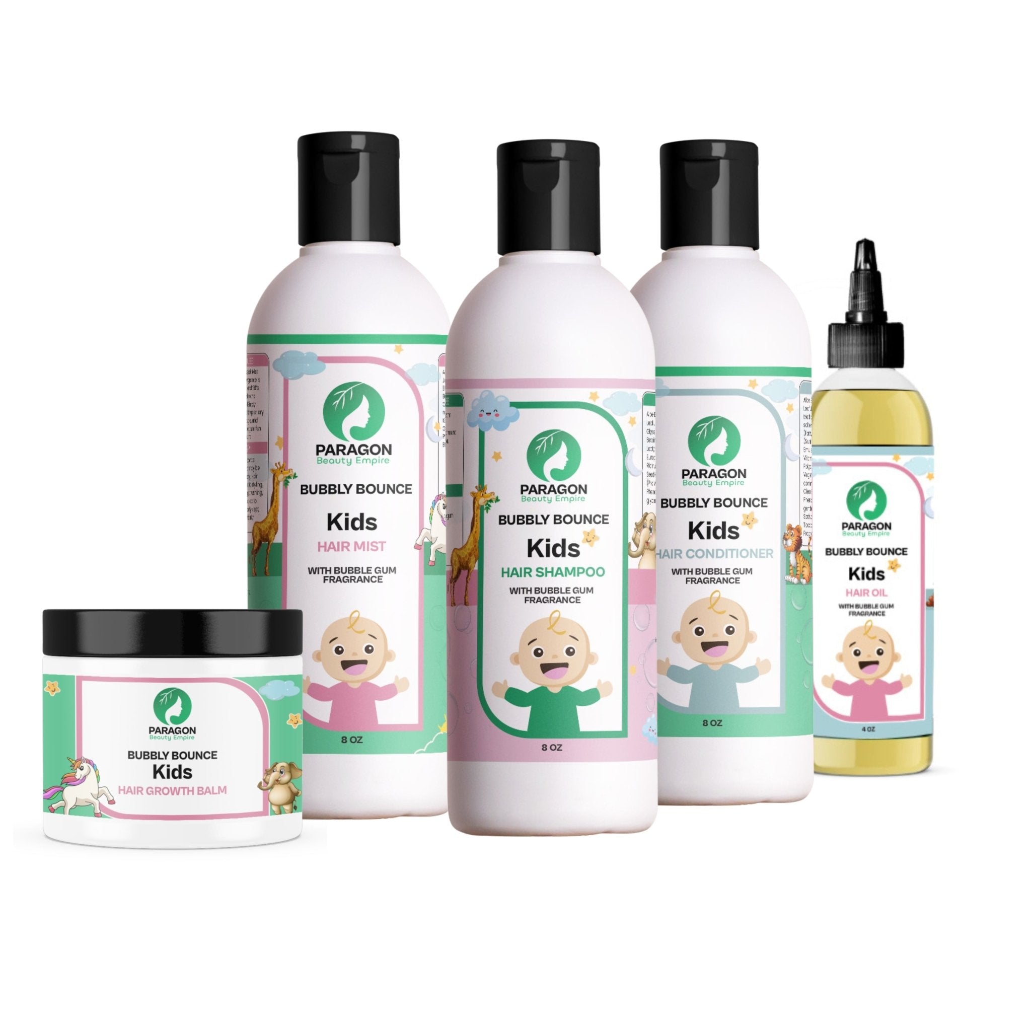 Bubbly Bouncy Hair Kit – Sweet - Scented Kid’s Routine - Paragon Beauty Empire