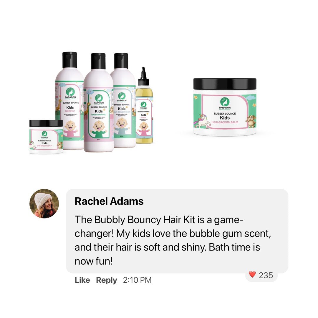 Bubbly Bouncy Hair Kit – Sweet - Scented Kid’s Routine - Paragon Beauty Empire