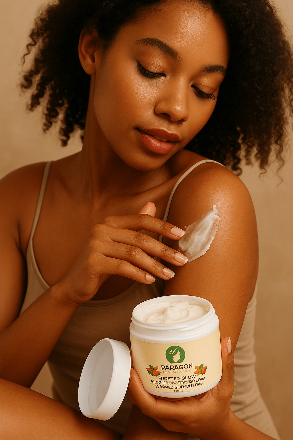 Frosted Glow Almond Marshmallow Whipped Body Butter – Ultra Moisturizing, Sweet Scented | Vegan & Cruelty - Free - Paragon Beauty Empire