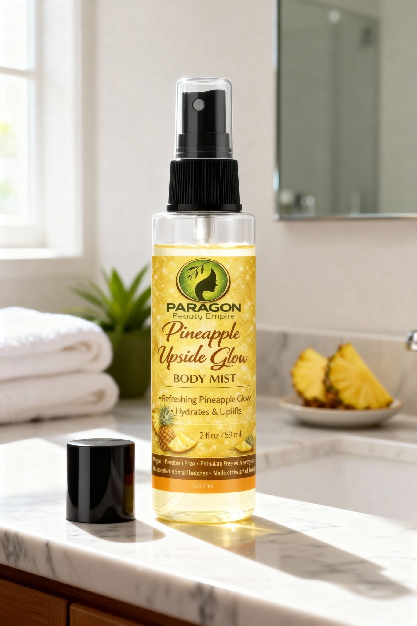 Pineapple Sugar Glow™ Body Mist | Light Fragrance Spray • Sweet Tropical Pineapple • Everyday Freshness - Paragon Beauty Empire