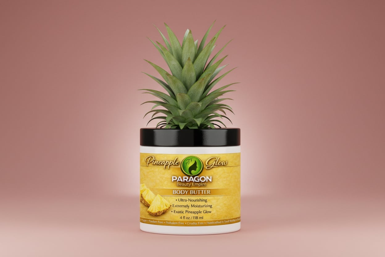 Pineapple Upside Glow™ Body Butter | Whipped Shea Butter • Ultra - Moisturizing • Sweet Pineapple Cake Scent - Paragon Beauty Empire