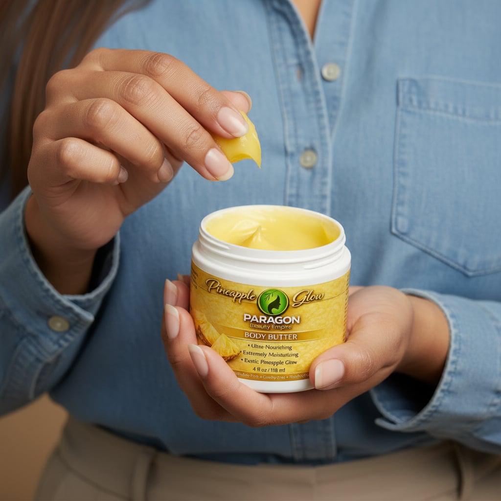 Pineapple Upside Glow™ Body Butter | Whipped Shea Butter • Ultra - Moisturizing • Sweet Pineapple Cake Scent - Paragon Beauty Empire
