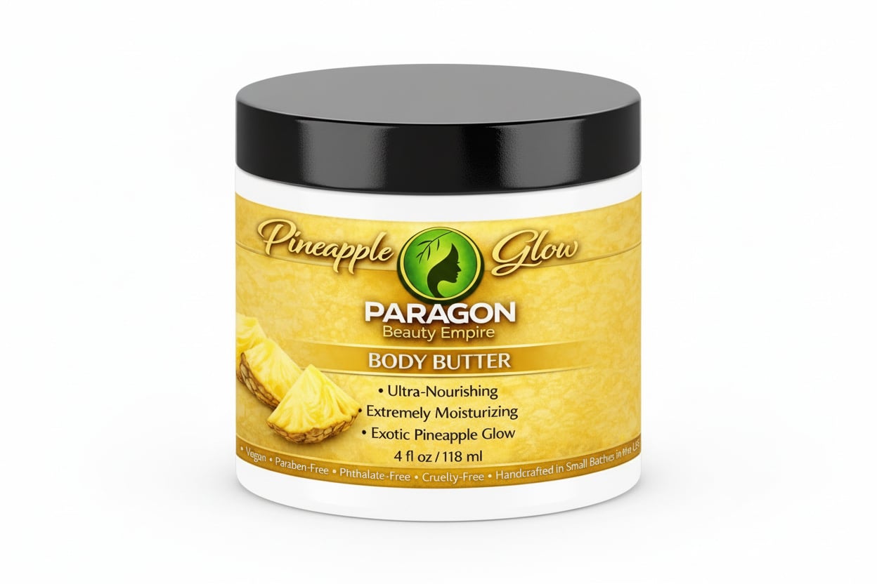 Pineapple Upside Glow™ Body Butter | Whipped Shea Butter • Ultra - Moisturizing • Sweet Pineapple Cake Scent - Paragon Beauty Empire