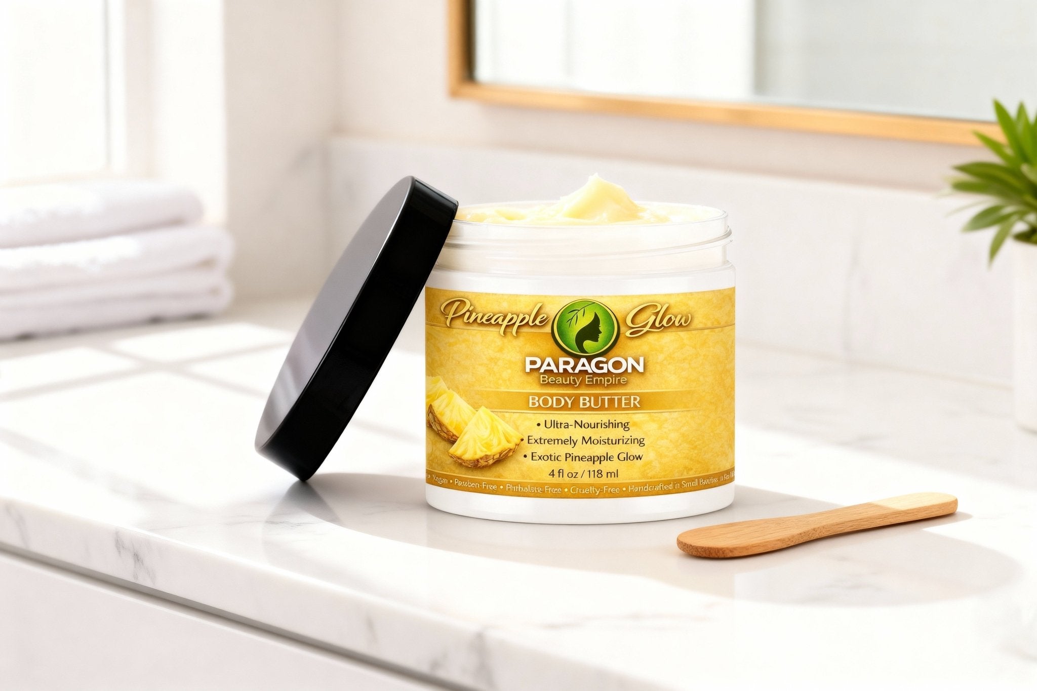 Pineapple Upside Glow™ Body Butter | Whipped Shea Butter • Ultra - Moisturizing • Sweet Pineapple Cake Scent - Paragon Beauty Empire