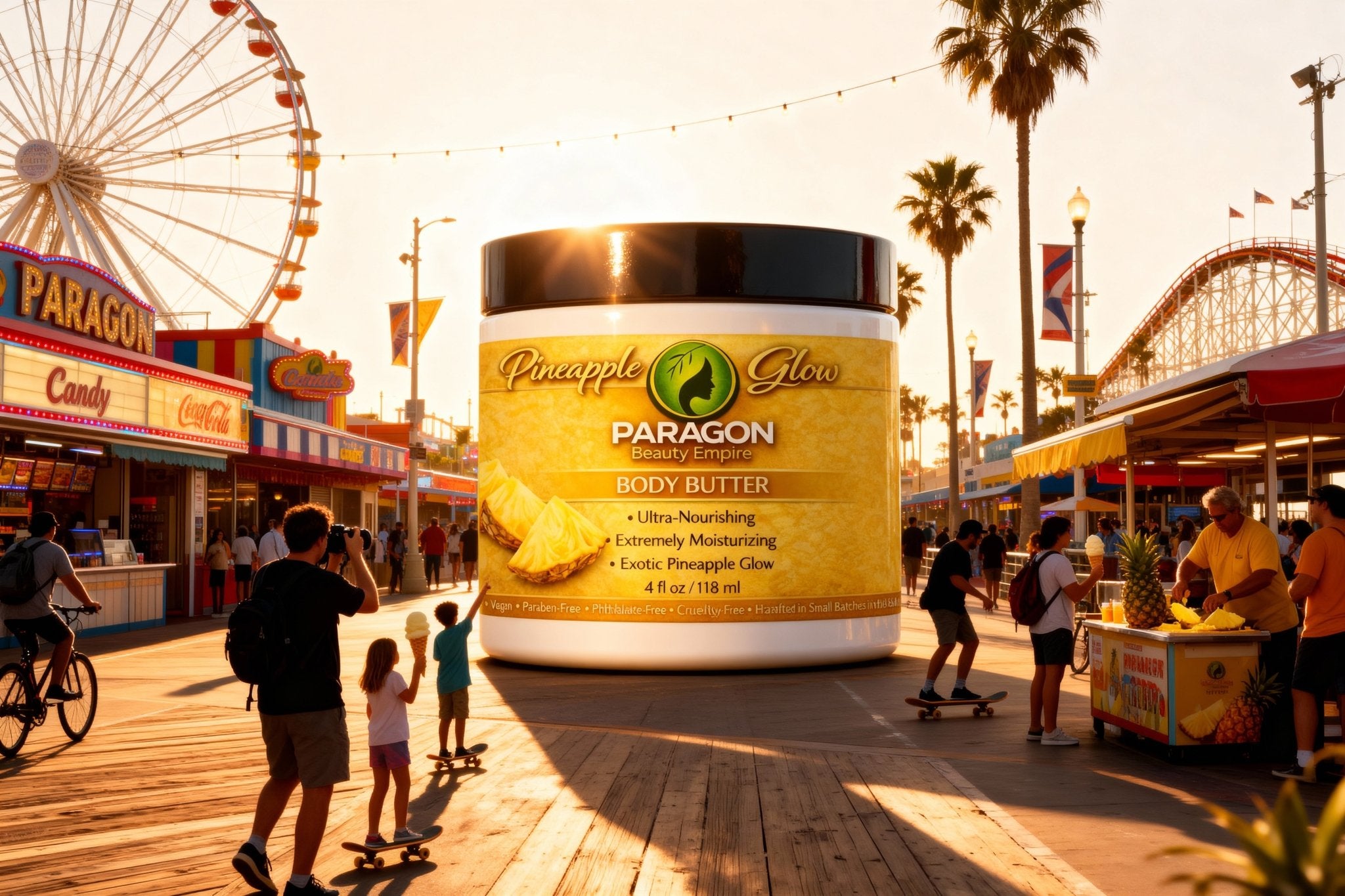 Pineapple Upside Glow™ Body Butter | Whipped Shea Butter • Ultra - Moisturizing • Sweet Pineapple Cake Scent - Paragon Beauty Empire