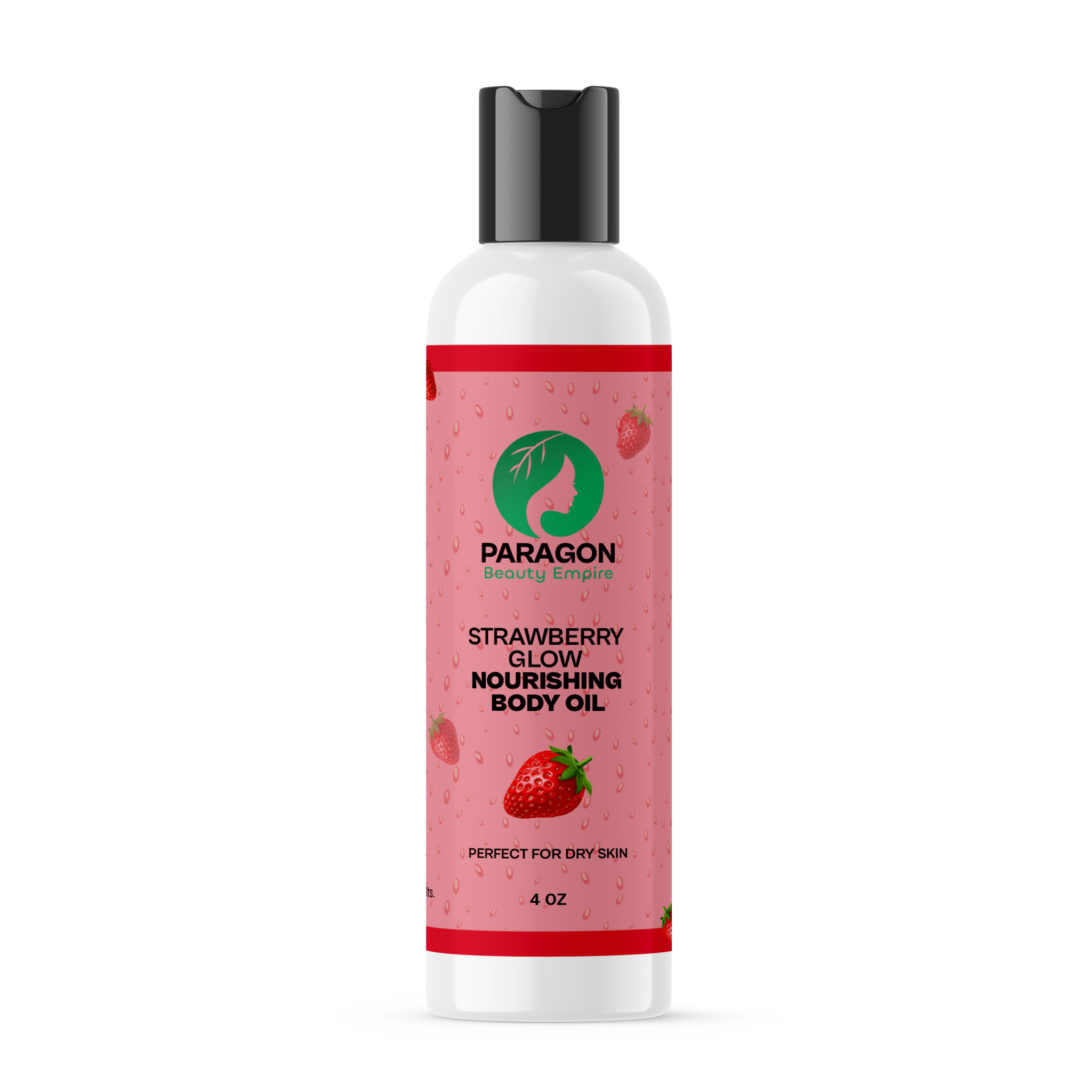 Strawberry Glow Nourishing Body Oil – Hydrate & Brighten Skin - Paragon Beauty Empire
