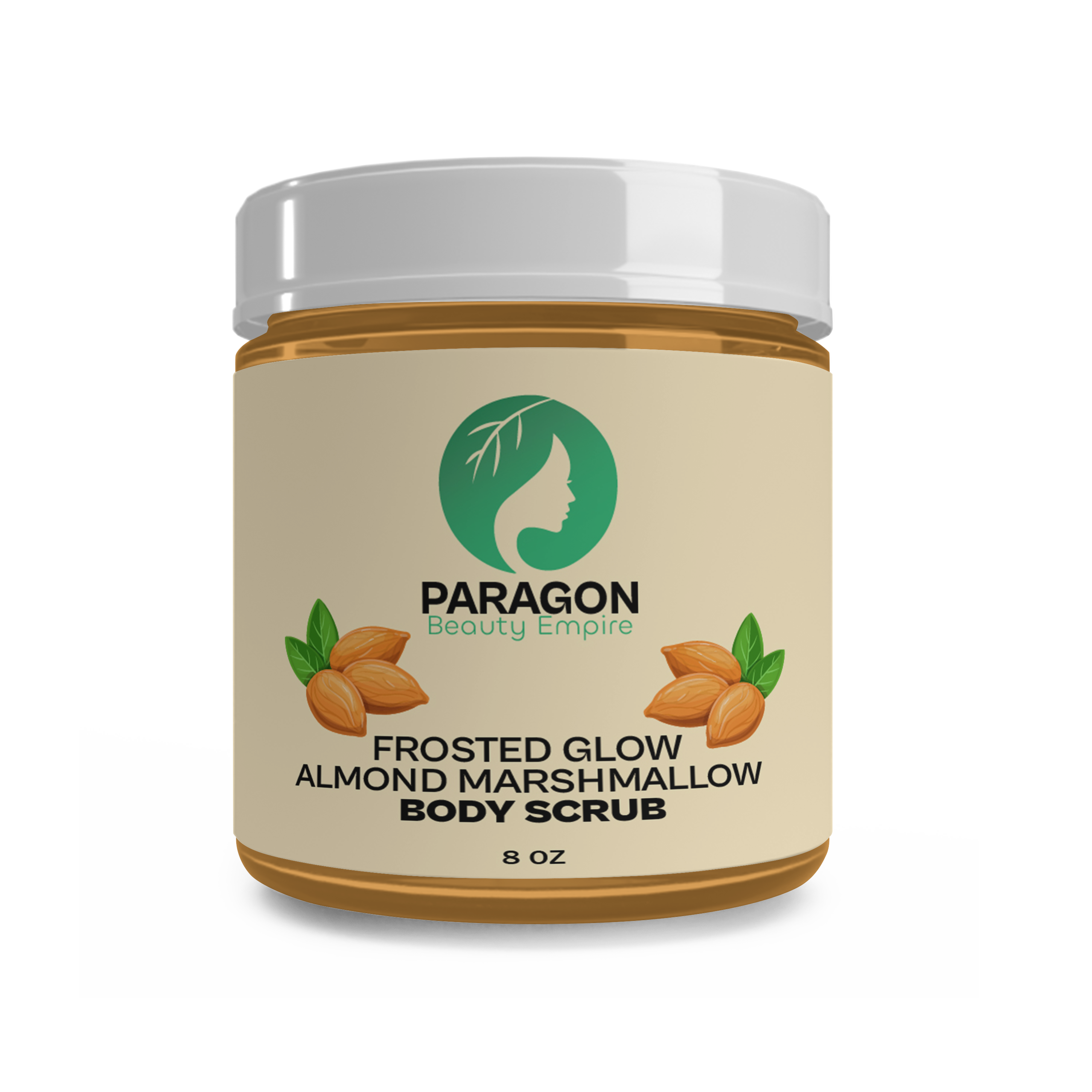 Frosted Glow Almond Marshmallow Body Scrub – Exfoliating Sugar Scrub | Sweet Scented & Vegan