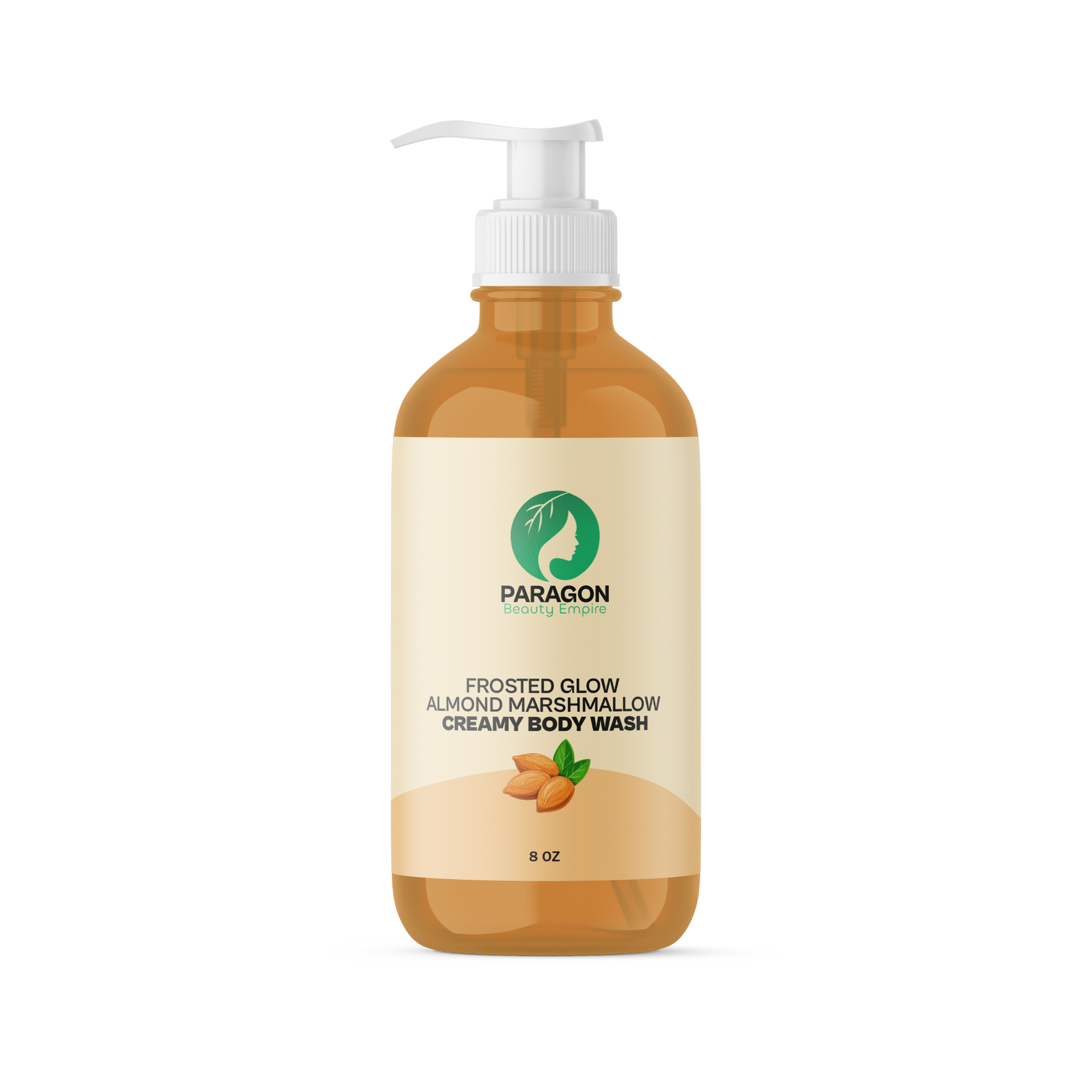 Frosted Glow Almond Marshmallow Creamy Body Wash – Moisturizing Gourmand Cleanser | Vegan & Sweet Scented