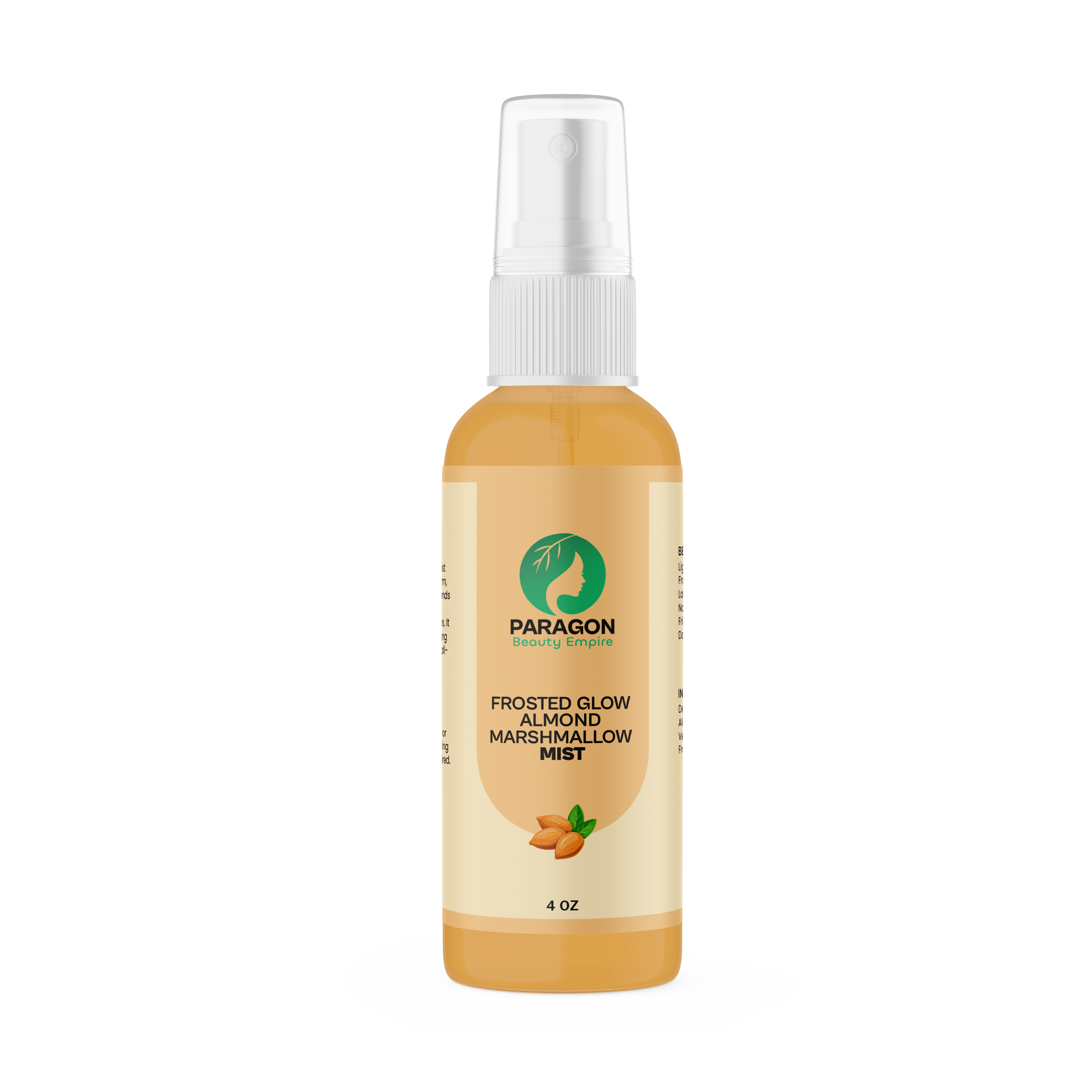 Frosted Glow Almond Marshmallow Body Mist – Sweet Vanilla & Toasted Almond Scent