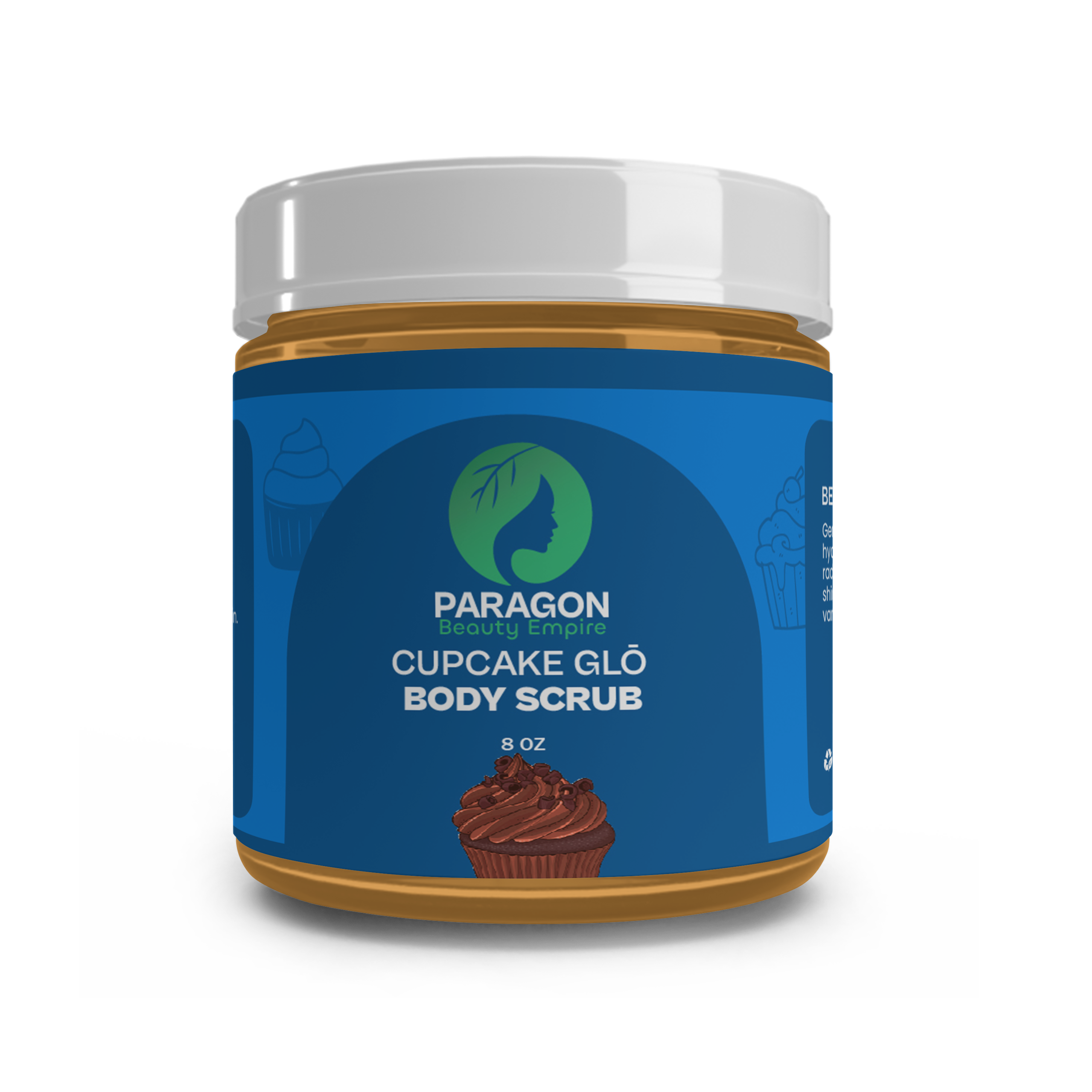Cupcake Glō Body Scrub – Sweet Vanilla Sugar Exfoliator for Radiant, Glowing Skin