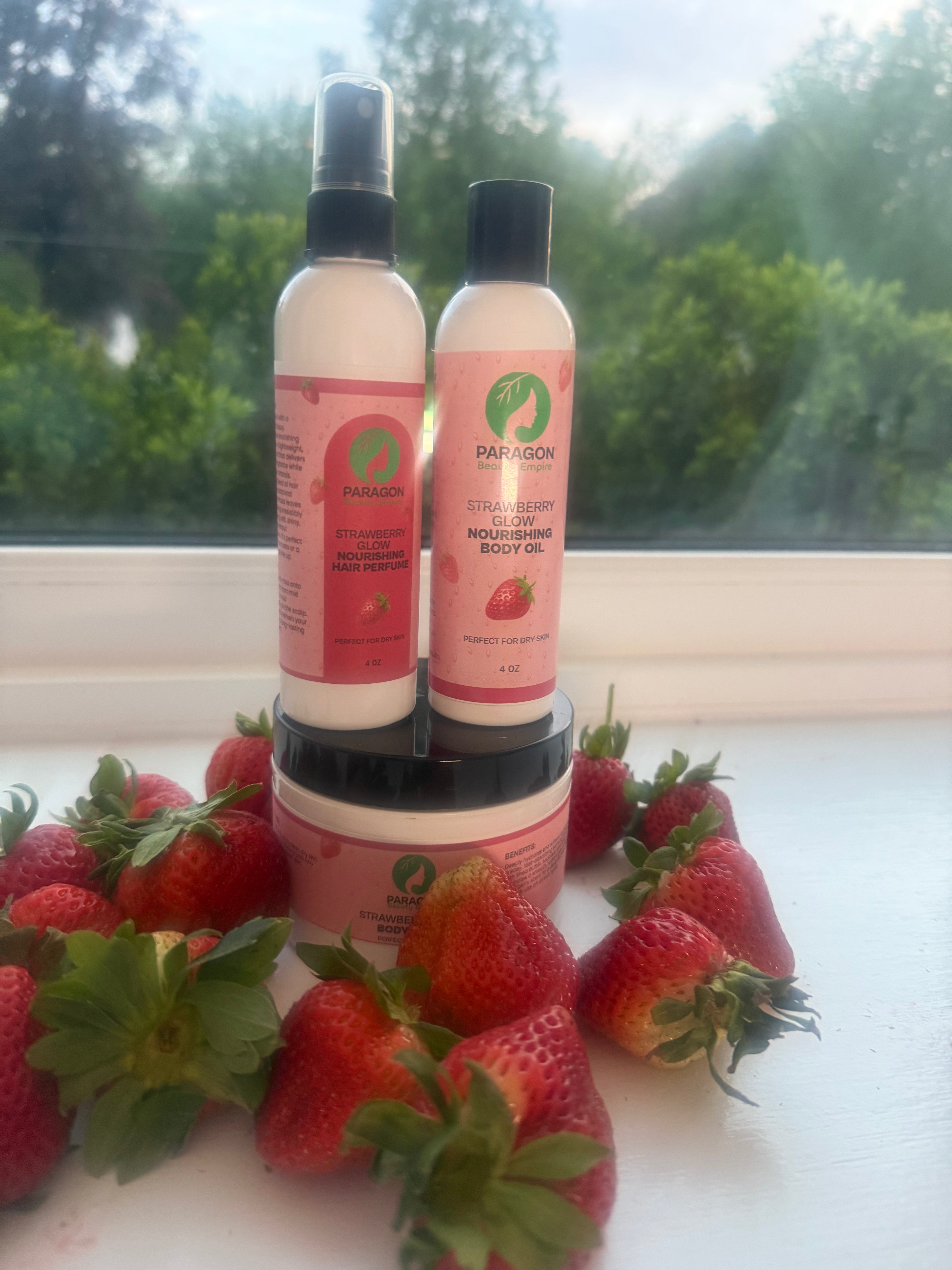 Strawberry Glow Nourishing Body Oil – Hydrate & Brighten Skin