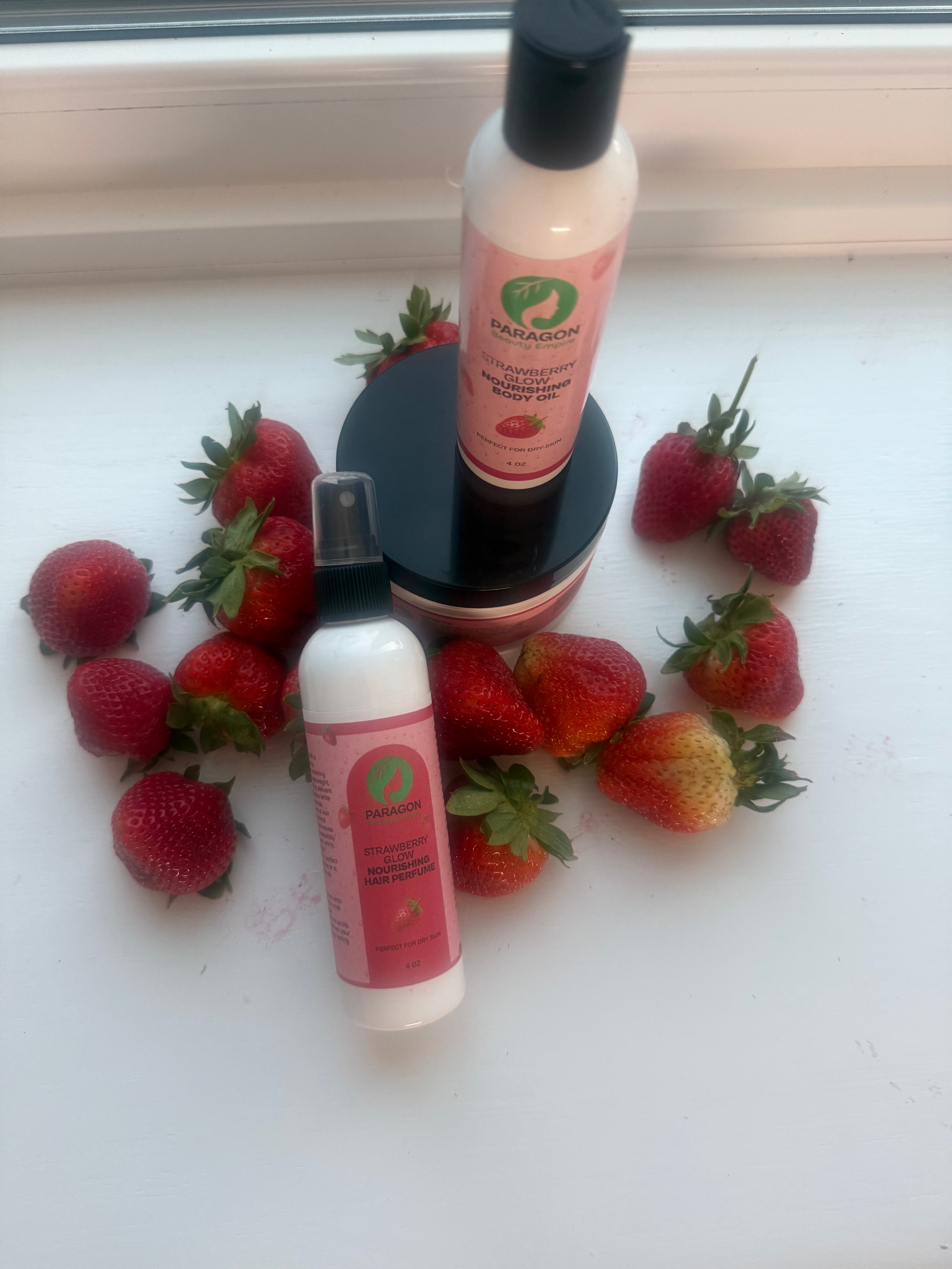Strawberry Glow Nourishing Body Oil – Hydrate & Brighten Skin