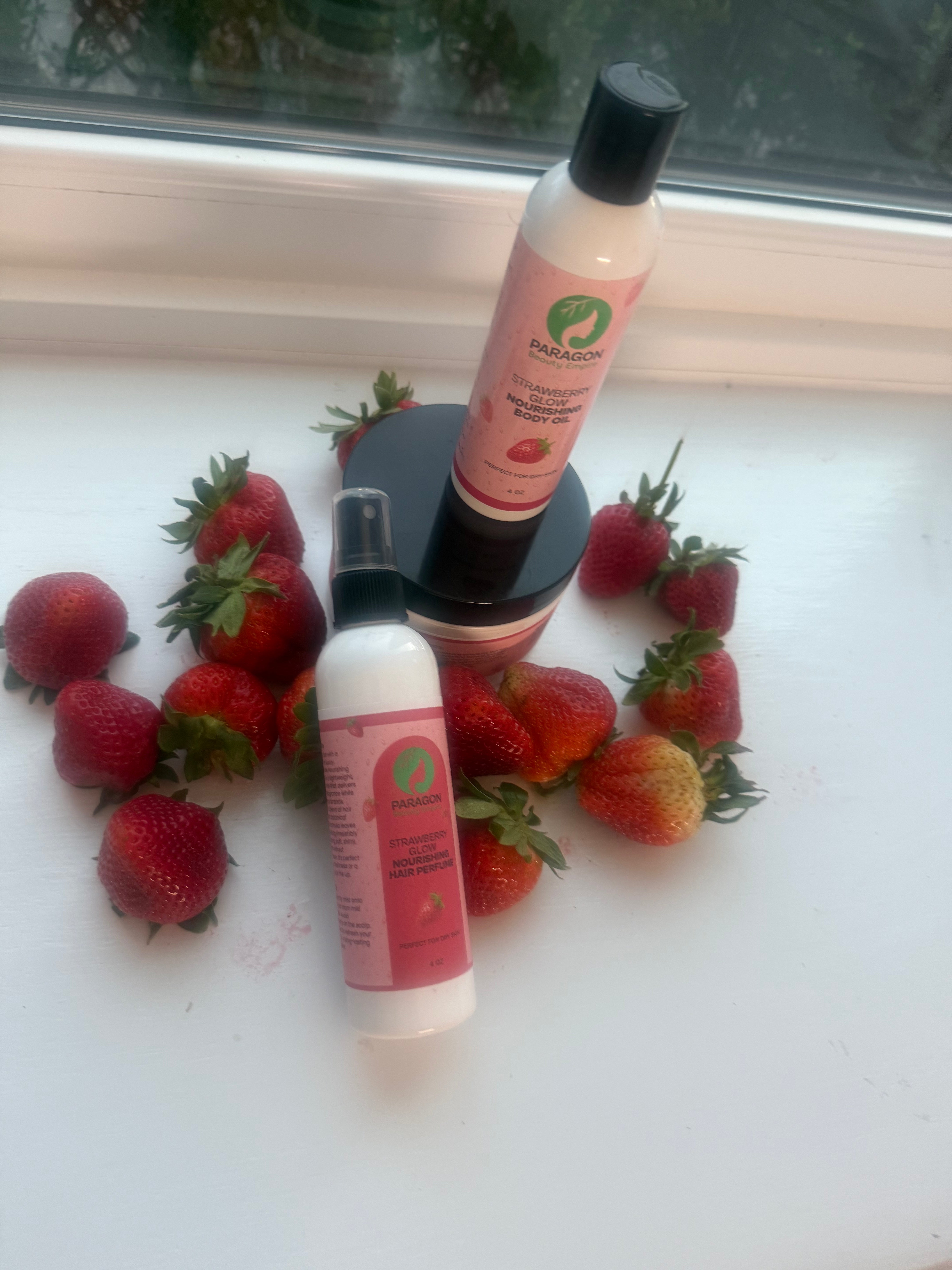 Strawberry Glow Nourishing Body Oil – Hydrate & Brighten Skin