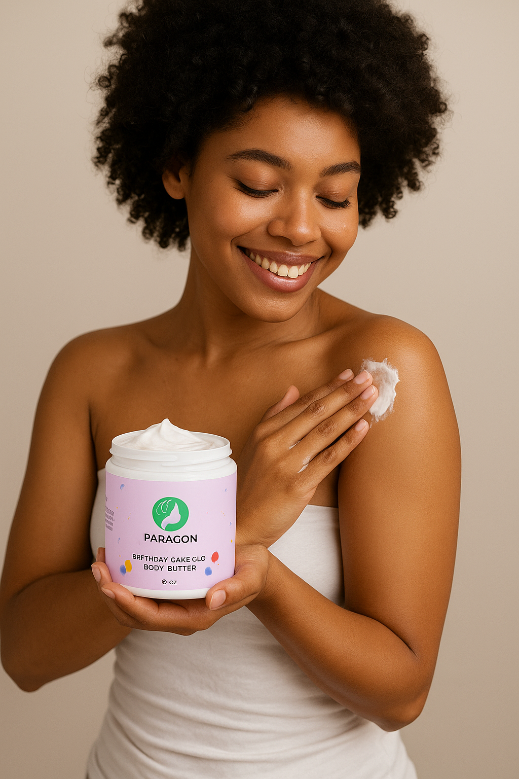 Birthday Cake Glo Body Butter – Whipped Moisturizer for Soft, Glowing Skin | Sweet Vanilla Scented