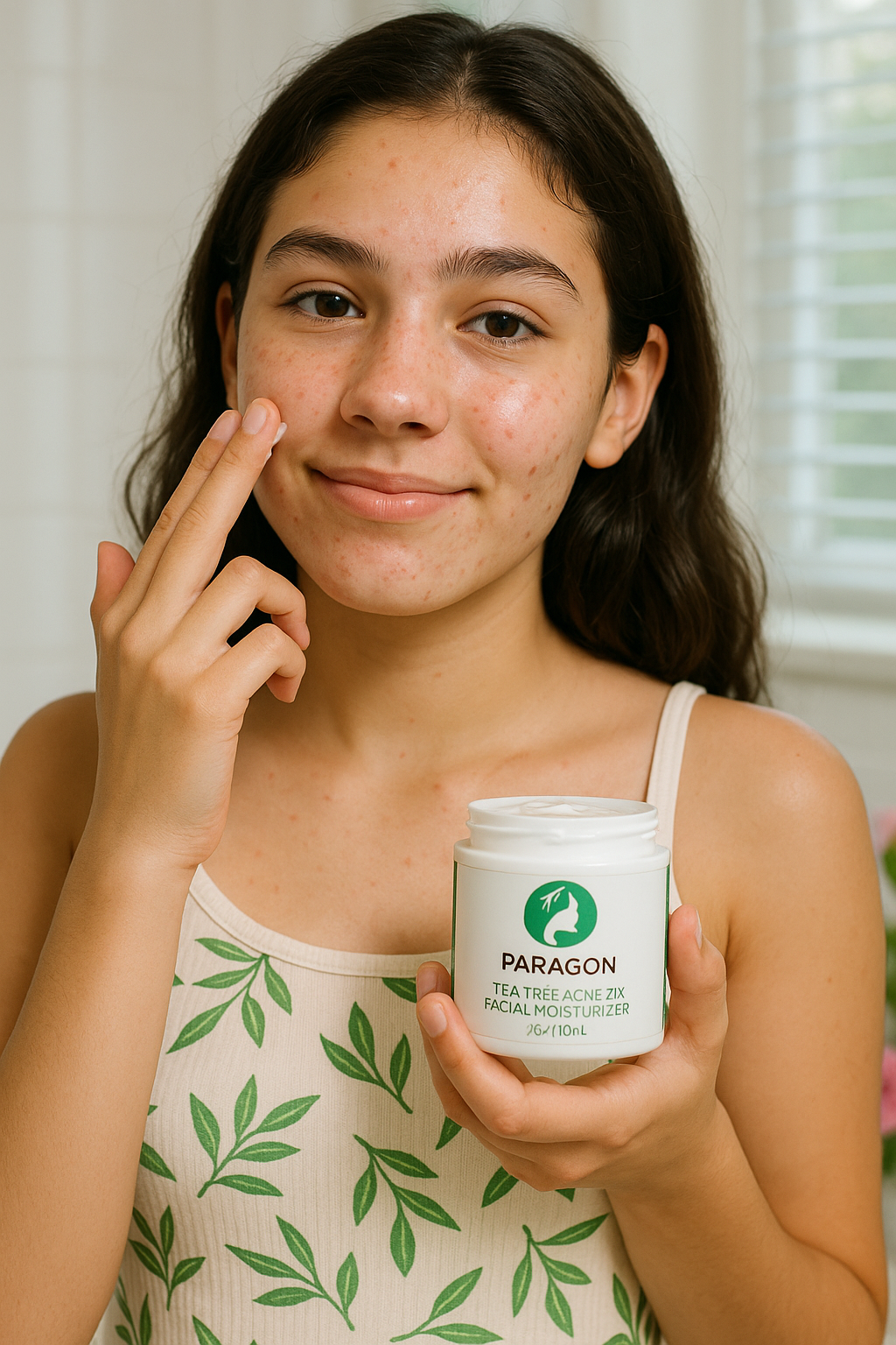 Tea Tree Acne Moisturizer – Hydrate Without Breakouts | "Acne-Friendly Moisturizer – Tea Tree Oil + Hydration