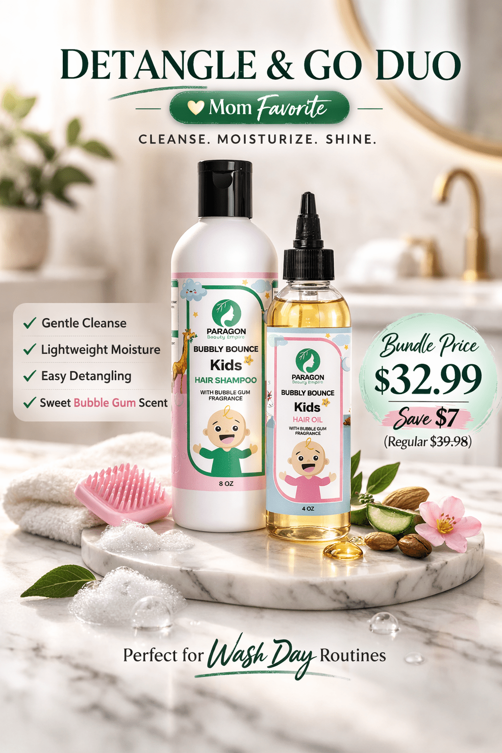 💚 Detangle & Go Duo $32.99 - Paragon Beauty Empire