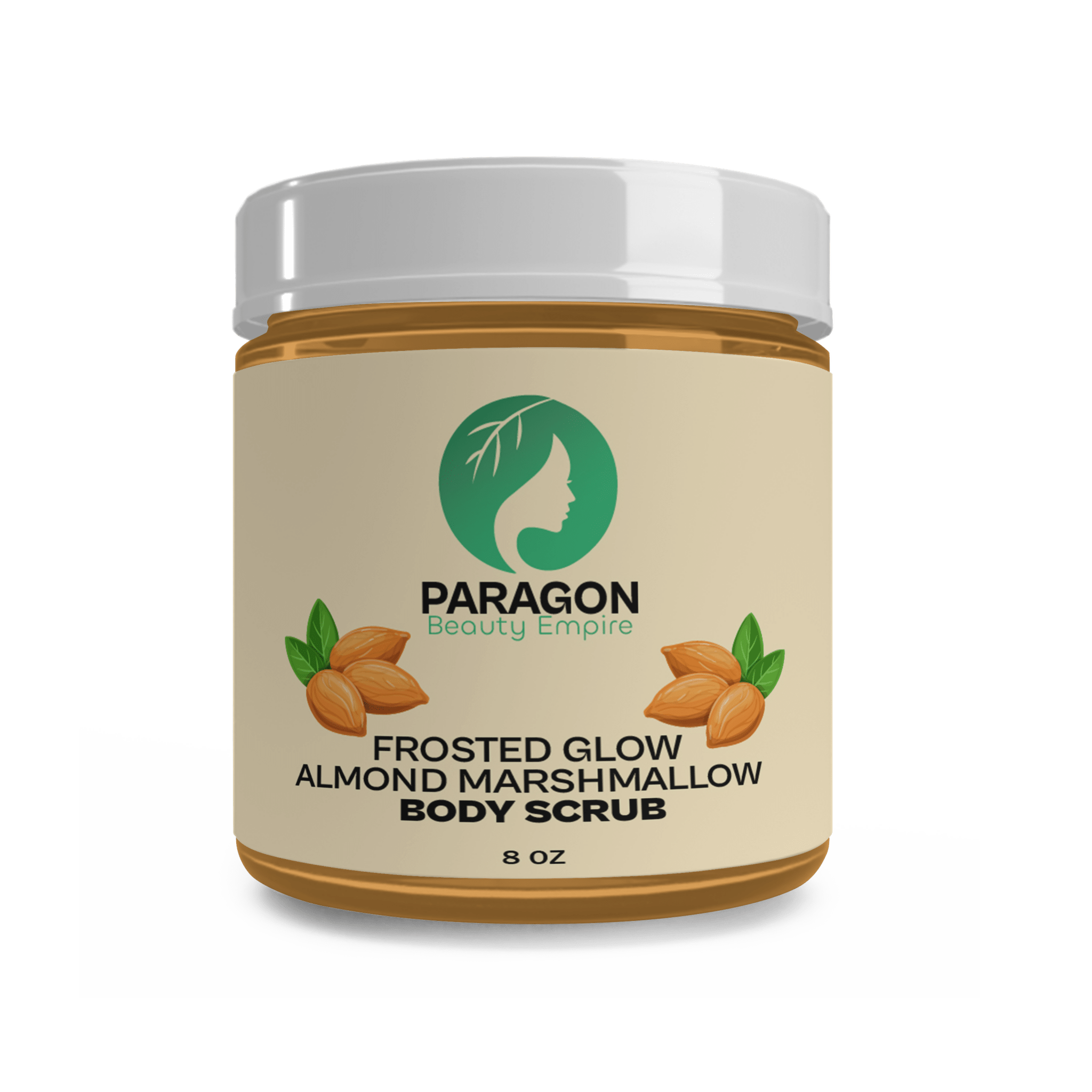 Frosted Glow Almond Marshmallow Body Scrub – Exfoliating Sugar Scrub | Sweet Scented & Vegan - Paragon Beauty Empire