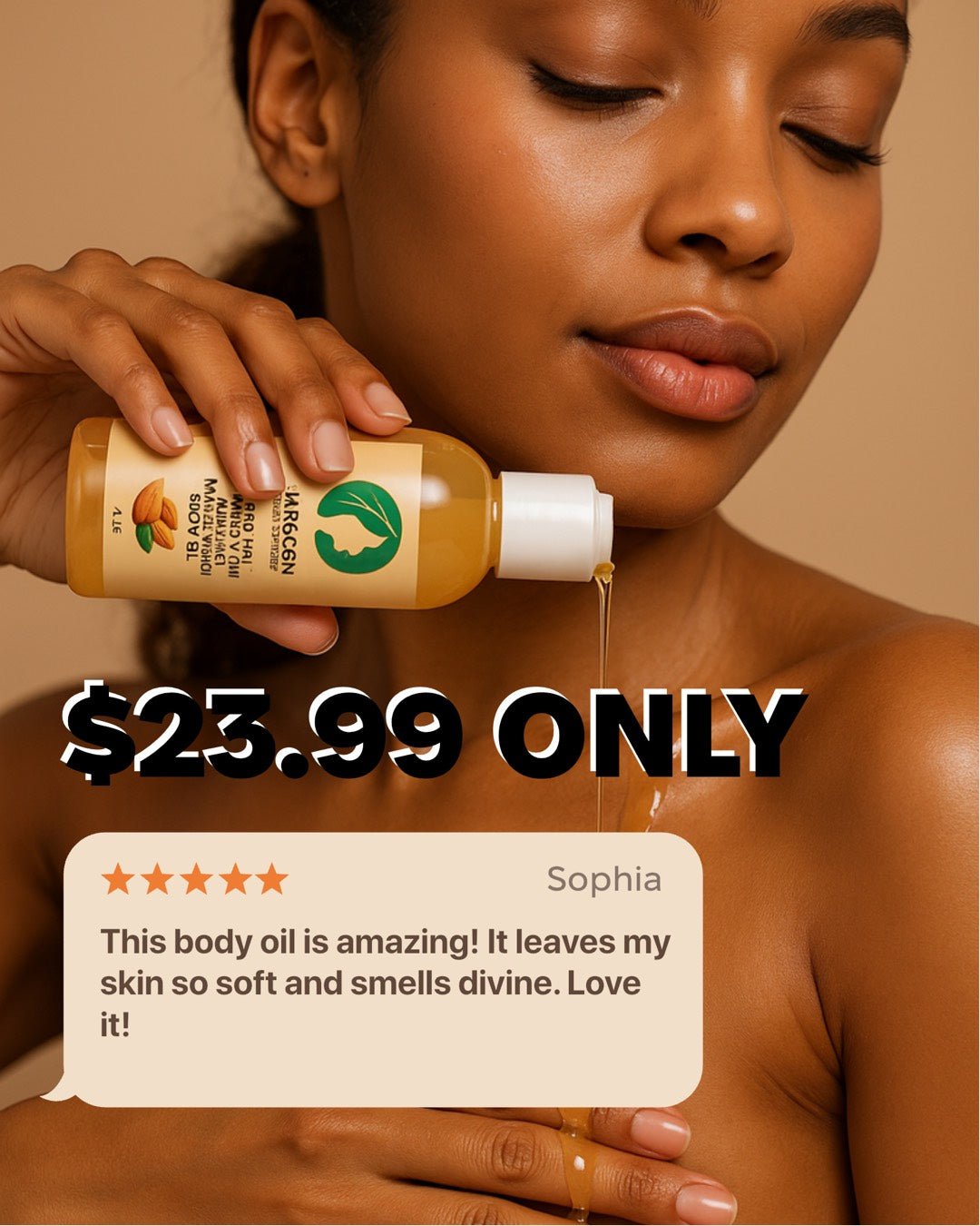 Frosted Glow Almond Marshmallow Nourishing Body Oil – Sweet Gourmand Skincare | Vegan & Cruelty - Free - Paragon Beauty Empire