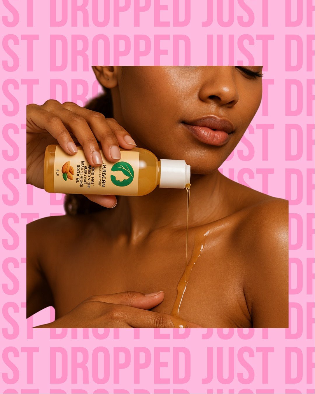 Frosted Glow Almond Marshmallow Nourishing Body Oil – Sweet Gourmand Skincare | Vegan & Cruelty - Free - Paragon Beauty Empire