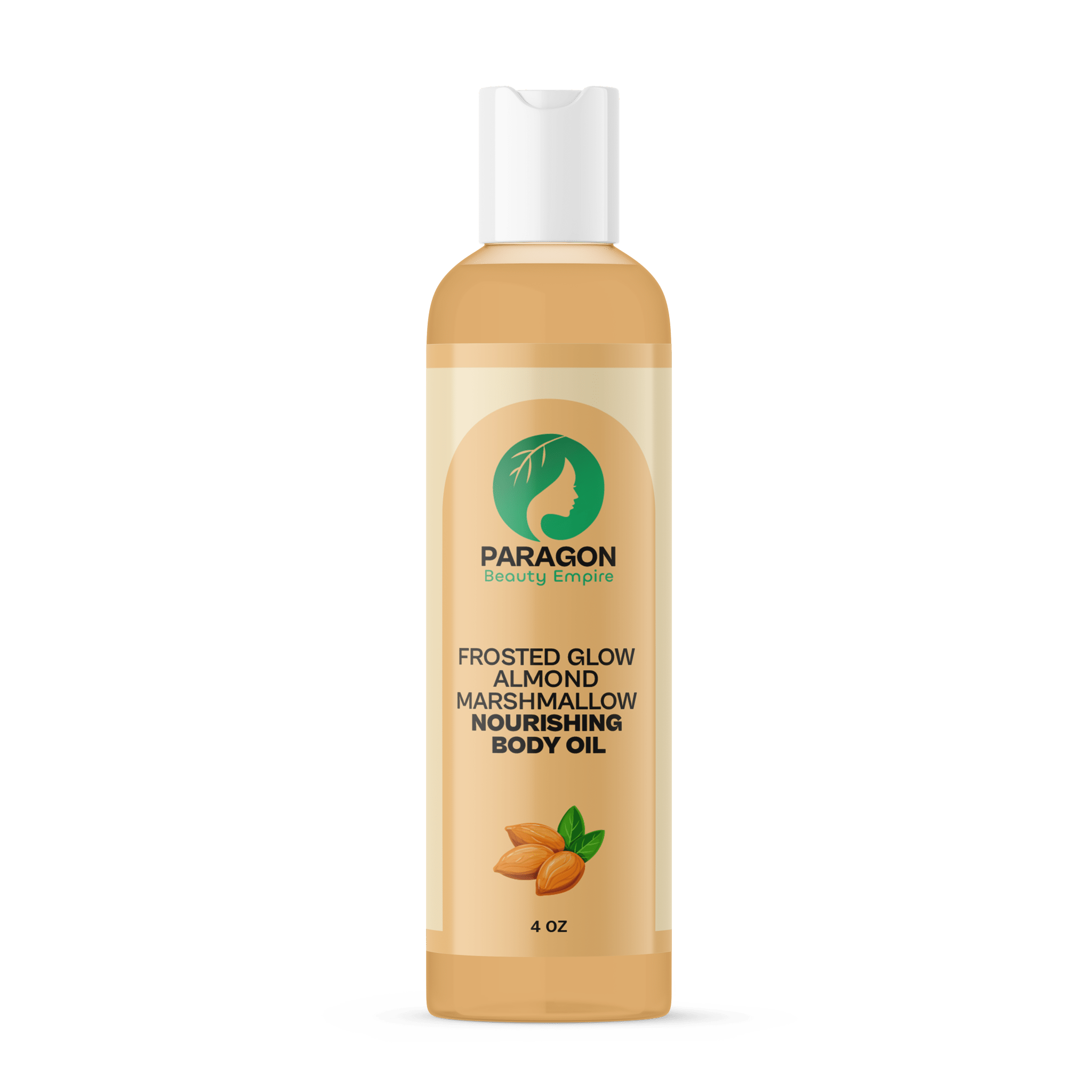 Frosted Glow Almond Marshmallow Nourishing Body Oil – Sweet Gourmand Skincare | Vegan & Cruelty - Free - Paragon Beauty Empire