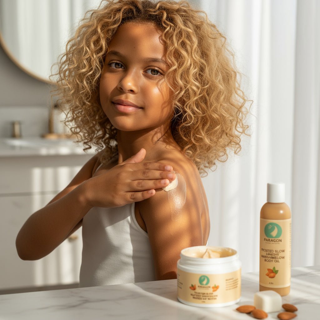 Frosted Glow Almond Marshmallow Nourishing Body Oil – Sweet Gourmand Skincare - Paragon Beauty Empire