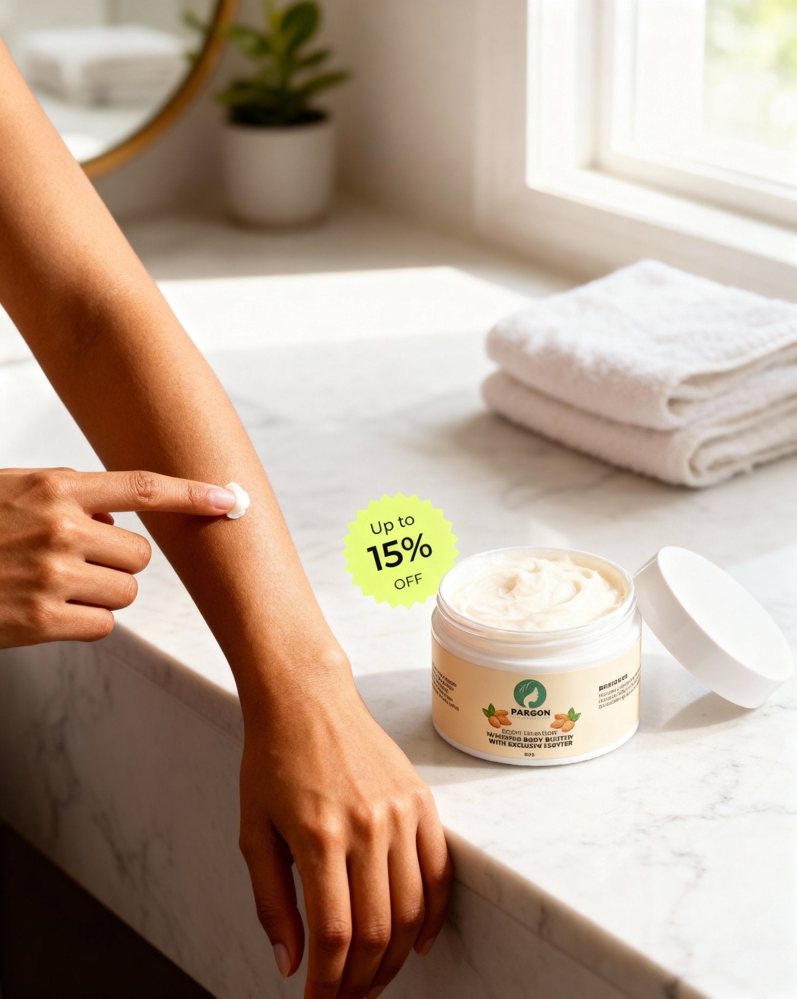 Frosted Glow Almond Marshmallow Whipped Body Butter – Ultra Moisturizing & Sweet Scented - Paragon Beauty Empire