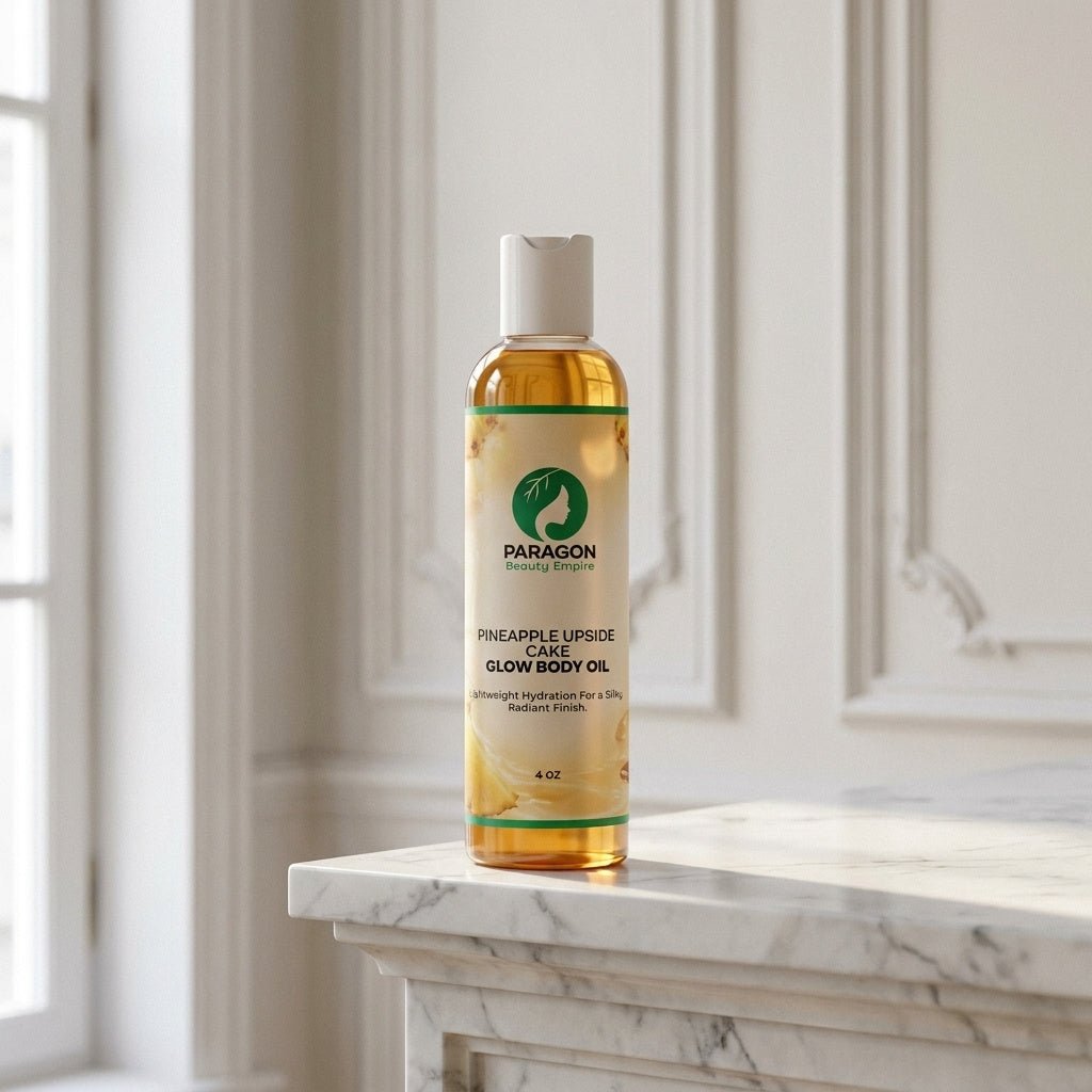 Golden Pineapple Glow™ Body Oil – Lightweight Nourishing Oil with Radiant Finish - Paragon Beauty Empire