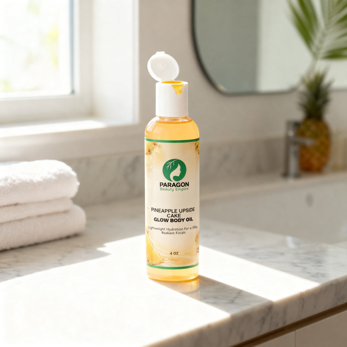 Golden Pineapple Glow™ Body Oil – Lightweight Nourishing Oil with Radiant Finish - Paragon Beauty Empire