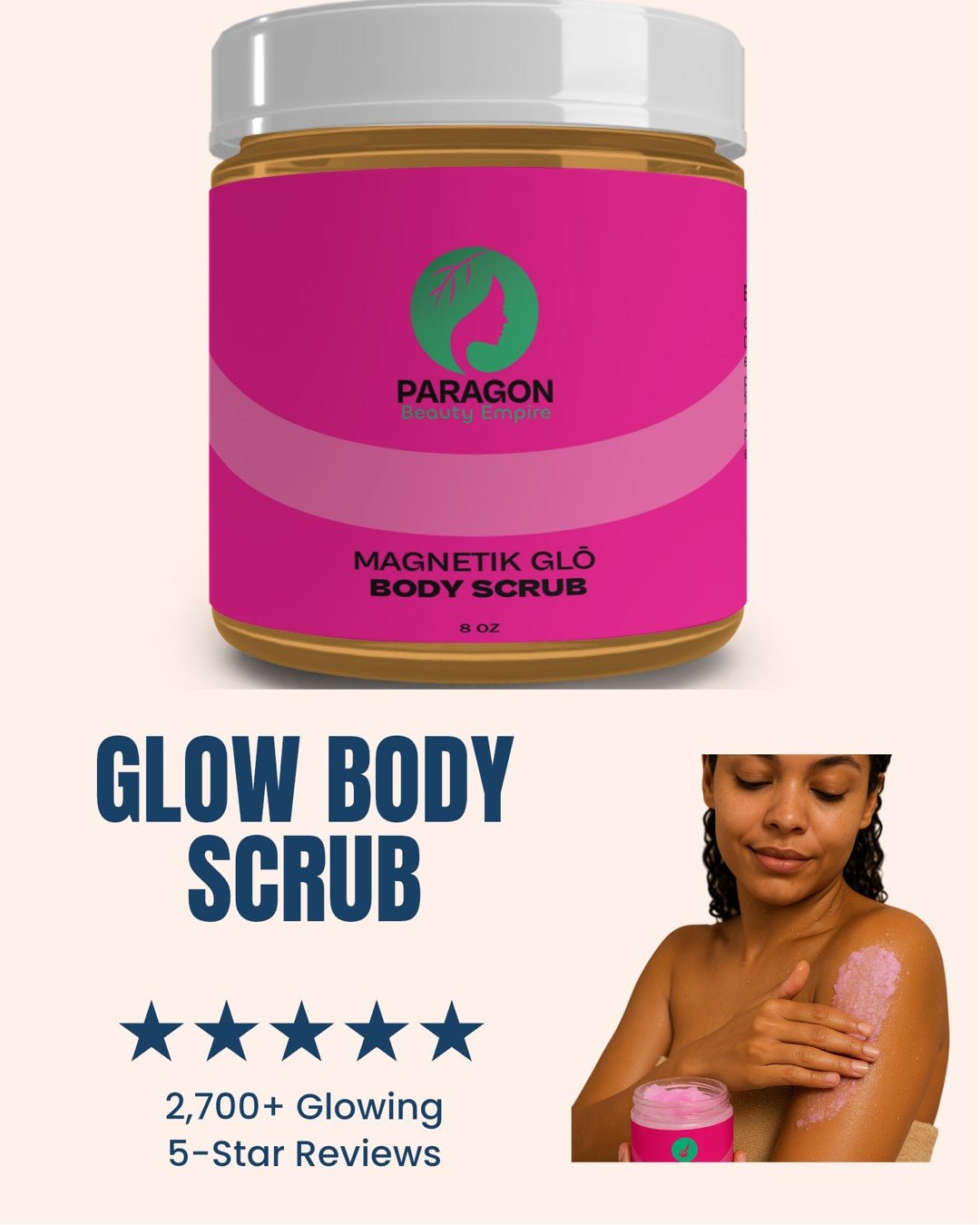 Magnetik Glō Body Scrub – Exfoliating & Nourishing Glow Scrub for Radiant Skin - Paragon Beauty Empire