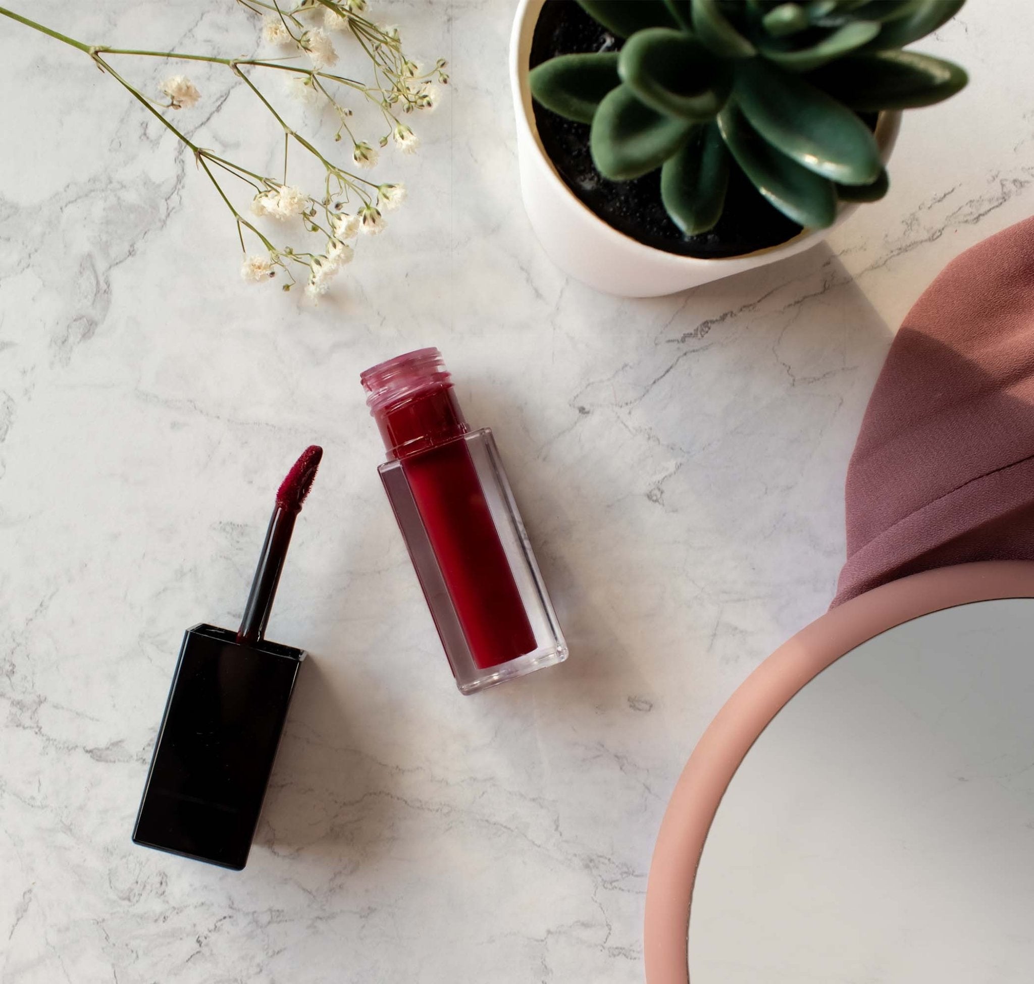 Matte Lip Stain - Deep Burgundy - Paragon Beauty Empire