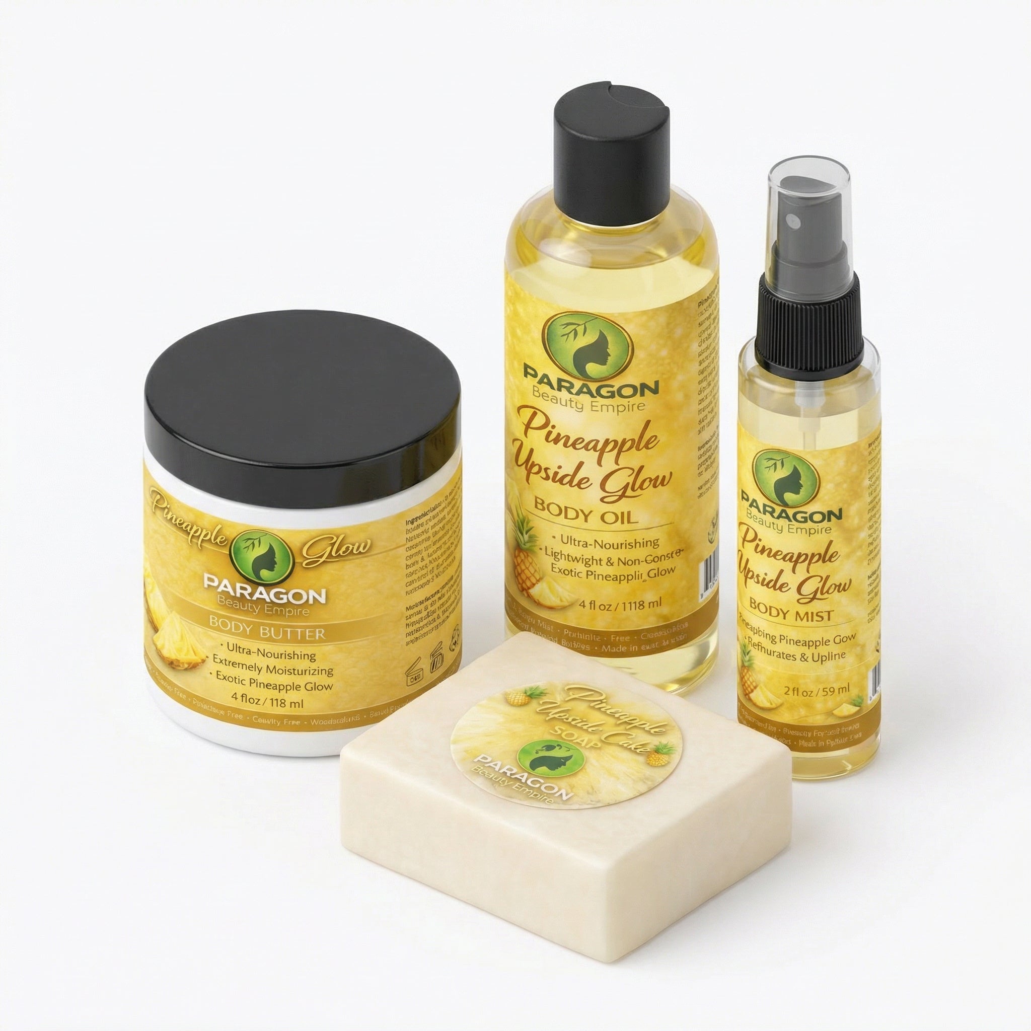 Pineapple Upside Glow™ Set – Tropical Glow & Hydration Ritual - Paragon Beauty Empire