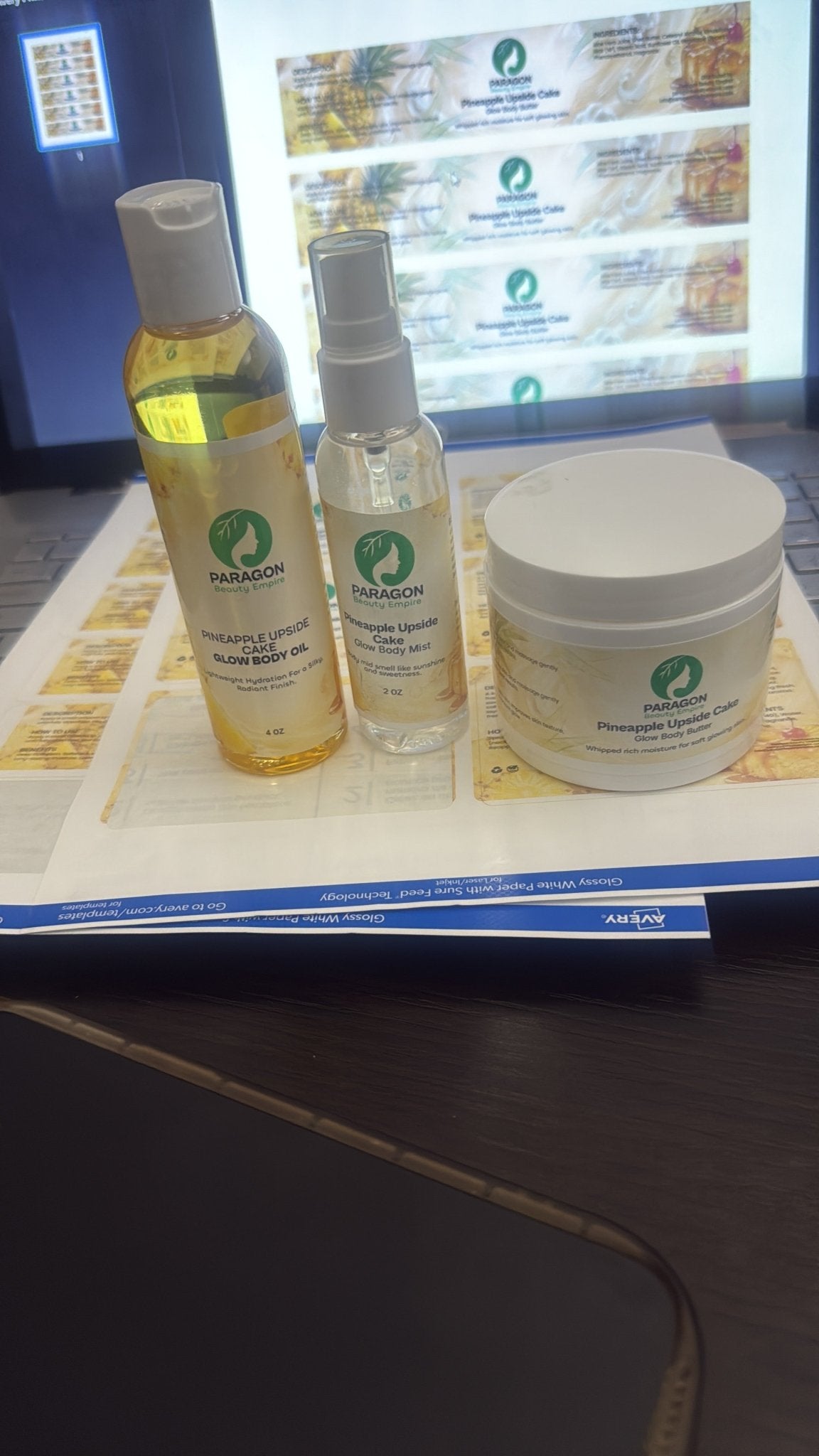 Pineapple Upside Glow™ Set – Tropical Glow & Hydration Ritual - Paragon Beauty Empire