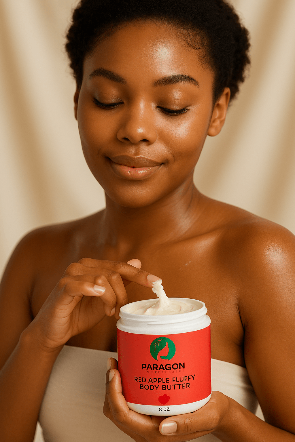 Red Apple Fluffy Body Butter – Nourish & Glow with Sweet Freshness - Paragon Beauty Empire