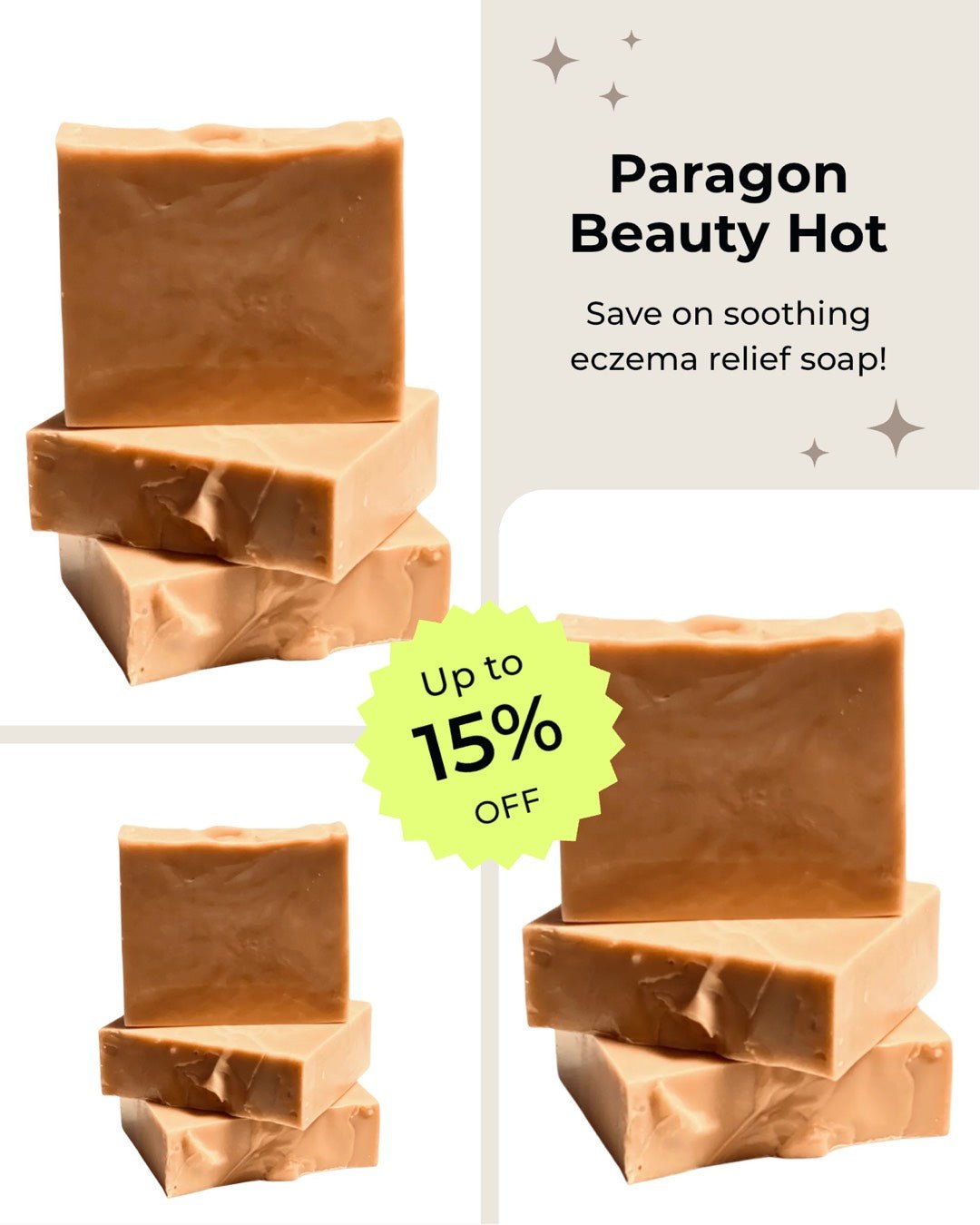 Sea Moss & Honey Eczema Relief Soap – Handmade Natural Soap for Sensitive Skin - Paragon Beauty Empire