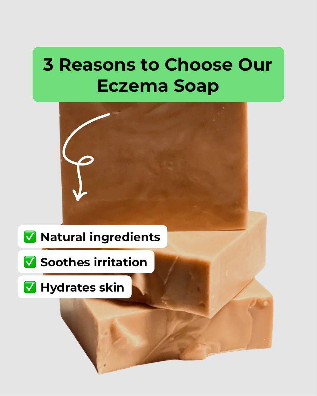 Sea Moss & Honey Eczema Relief Soap – Handmade Natural Soap for Sensitive Skin - Paragon Beauty Empire
