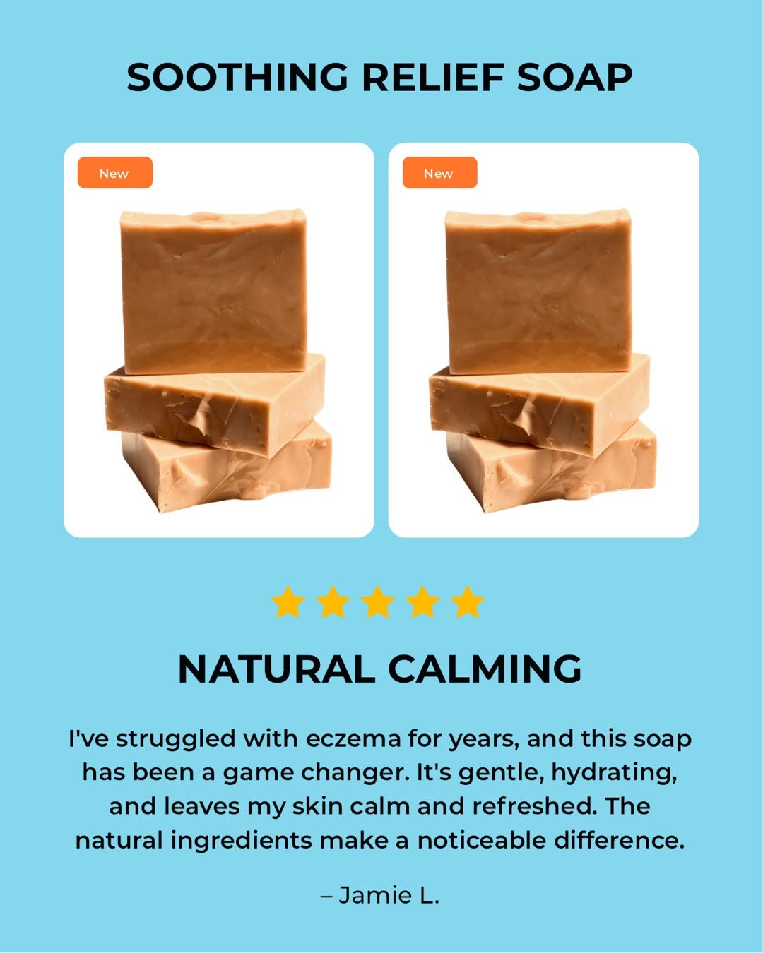Sea Moss & Honey Eczema Relief Soap – Handmade Natural Soap for Sensitive Skin - Paragon Beauty Empire