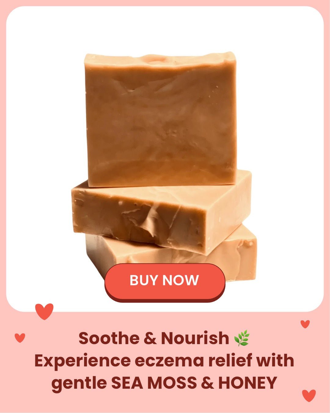 Sea Moss & Honey Eczema Relief Soap – Handmade Natural Soap for Sensitive Skin - Paragon Beauty Empire