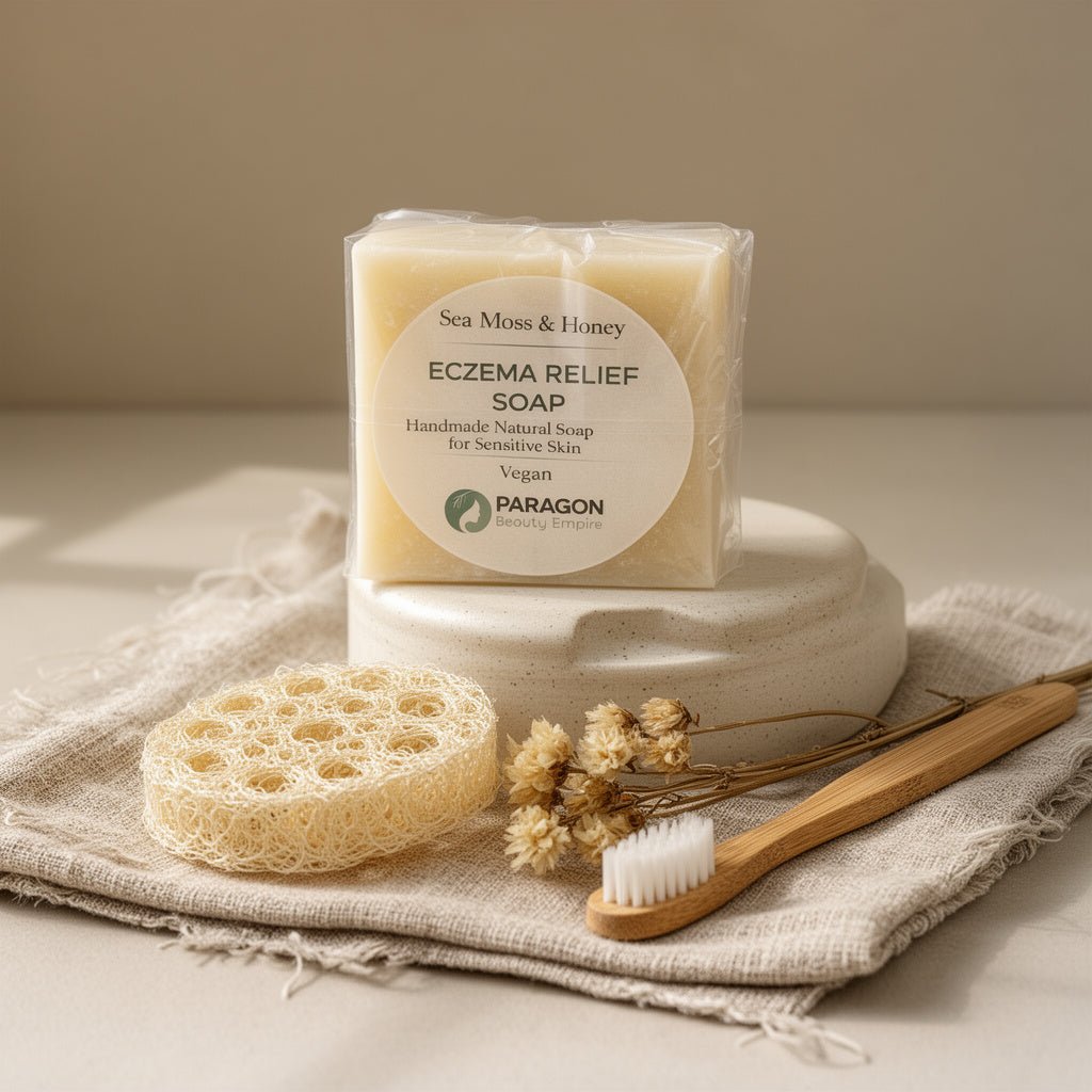 Sea Moss & Honey Eczema Relief Soap – Handmade & Vegan - Paragon Beauty Empire