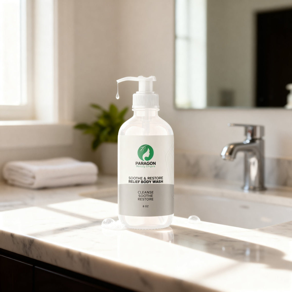 Soothe & Restore Relief Body Wash – Gentle Cleanser for Dry & Sensitive Skin - Paragon Beauty Empire