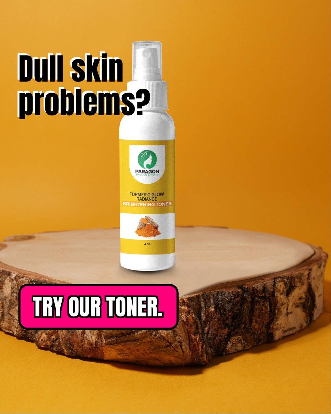 Turmeric Brightening Toner – Glow & Even Skin Tone - Paragon Beauty Empire