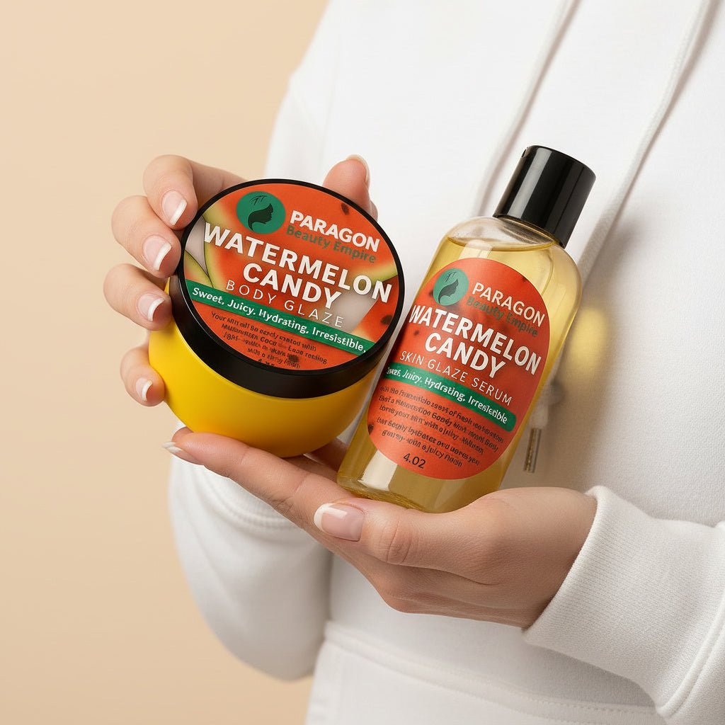 🍉 WATERMELON CANDY — BODY GLAZE + BODY GLOSS SERUM BUNDLE - Paragon Beauty Empire